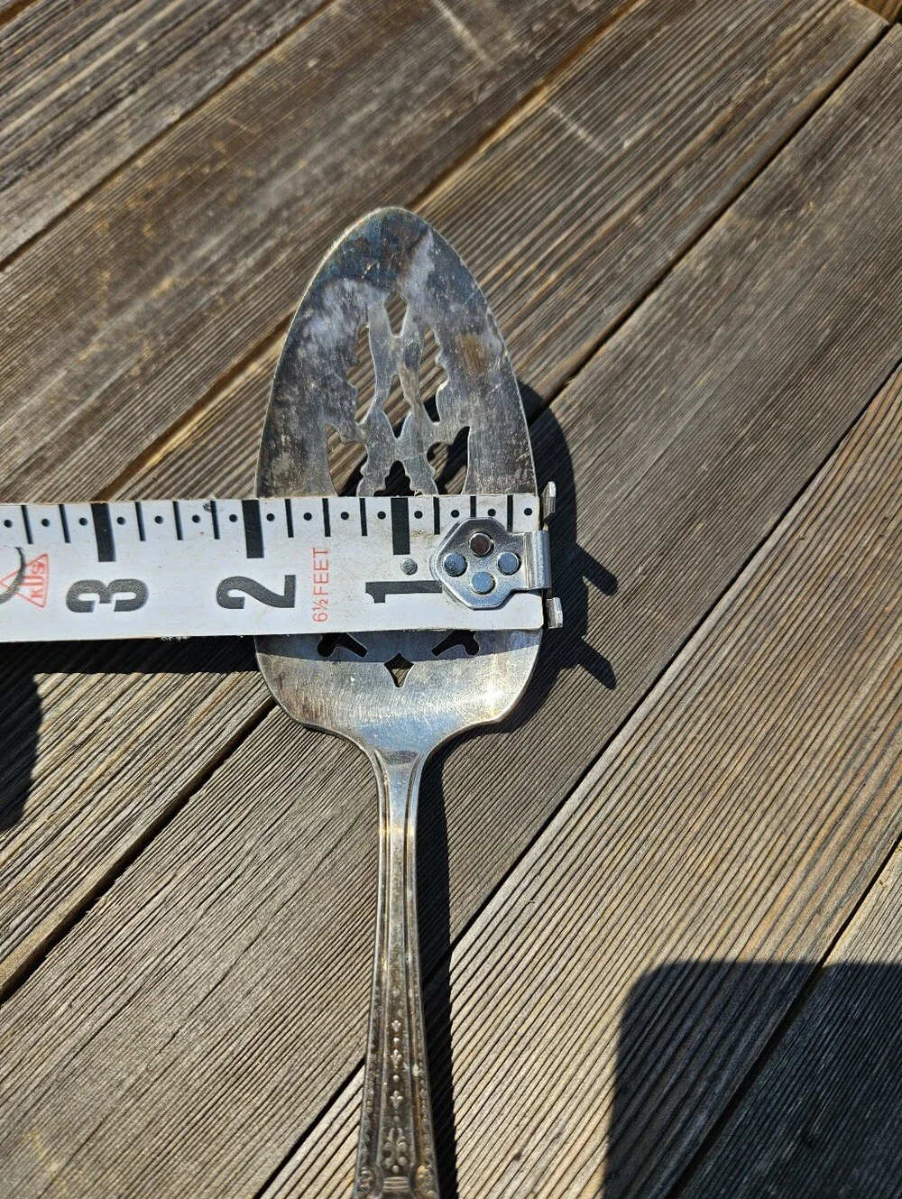 Vintage Isabella Silverplate Slotted Dessert Pastry Cake Pie Server Cutout USA